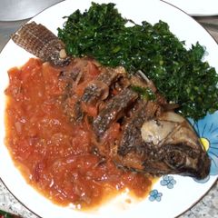 A picture of Wet fried fish 😋.
