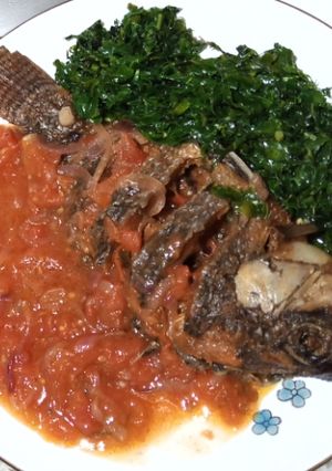 A picture of Wet fried fish 😋.