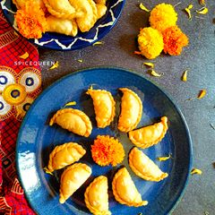A picture of Ghughra / Gujiya.