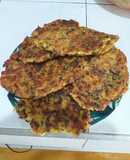 Tortas de mazorca con verduras
