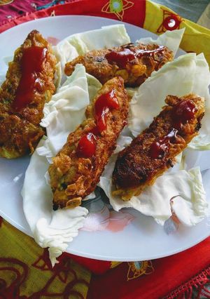 A picture of Corn flakes kababs.