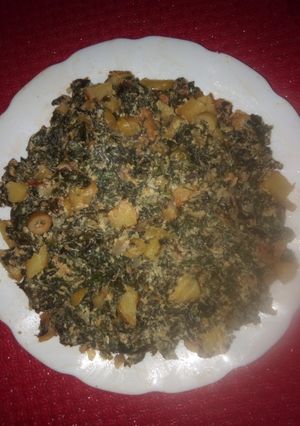 صورة لوصفة شكشوكة السلق بالتونة