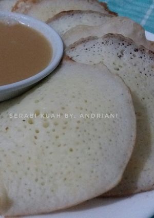 Foto resep Serabi kuah tepung beras