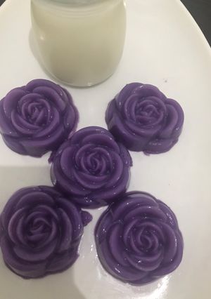 Foto resep Puding taro vla santan