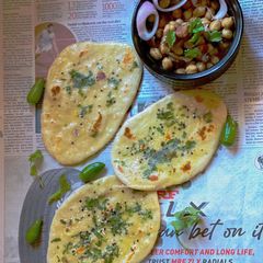A picture of Pindi Chole & Kulcha.