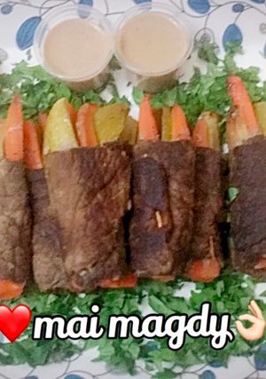 صورة لوصفة 🍖ستيك رول بالخضار 🍖