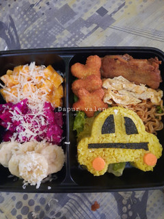 Foto resep Nasi kuning Kreasi bento bekal anak