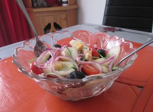 Una foto de Ensalada griega