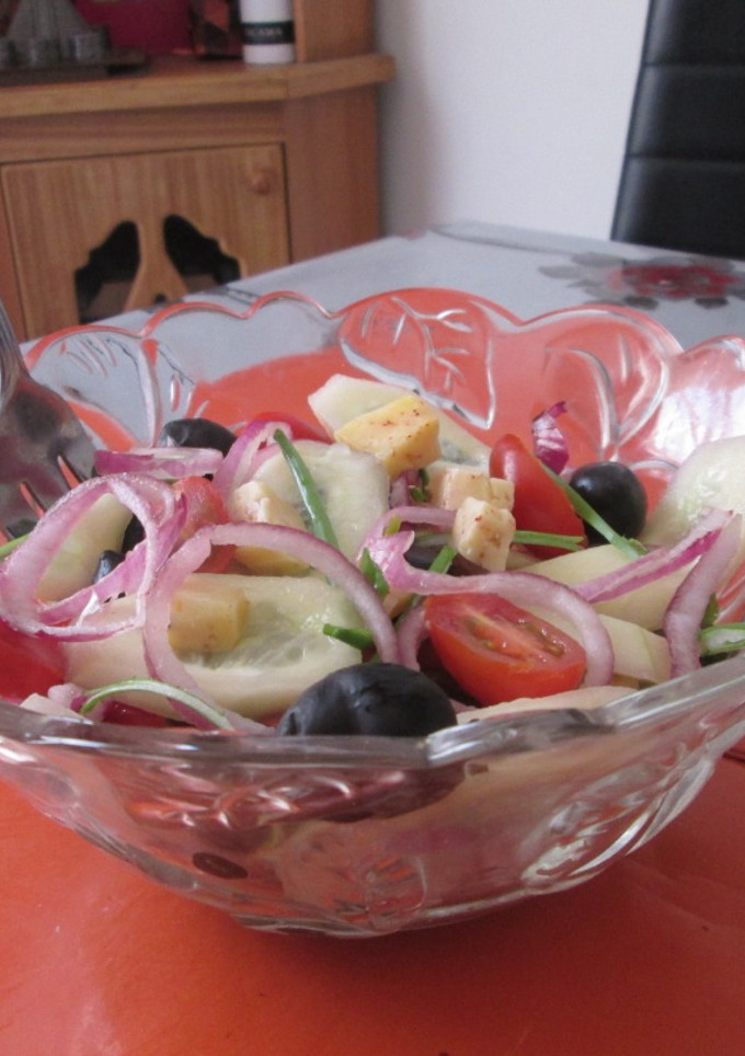 Una foto de Ensalada griega