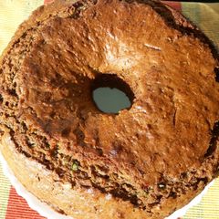 A picture of Zucchini Carrot Chocolate cake #mycakerecipee.