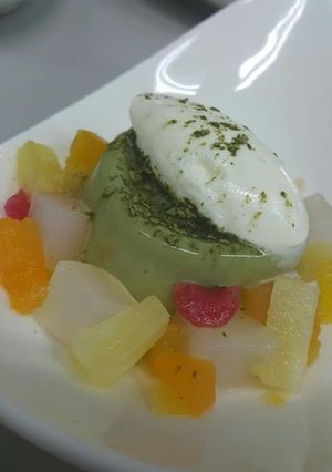 รูปของ พานาคอตต้าชาเขียว