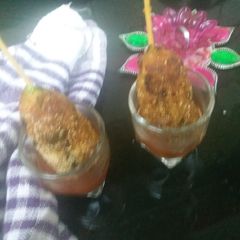 A picture of Lotus stem kebabs (kamalkakdi).
