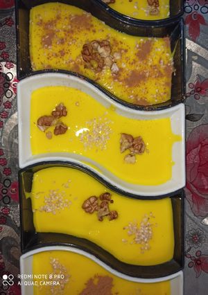 عکسی از دستور فرنی زعفرانی 😋