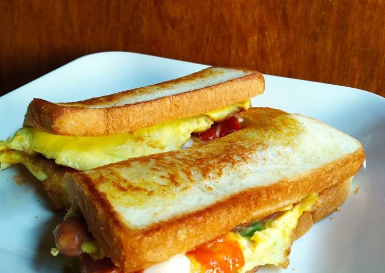 Resep Roti john / egg sandwich / roti telur yang Enak Banget