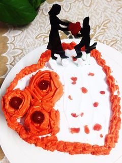 হার্ট কেক (Heart cake recipe in bengali) রেসিপির প্রধান ছবি