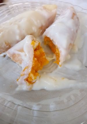 Una foto de Canelones de zapallo!