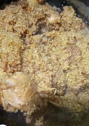 A picture of Pharaira Daliya in leftover Salan.