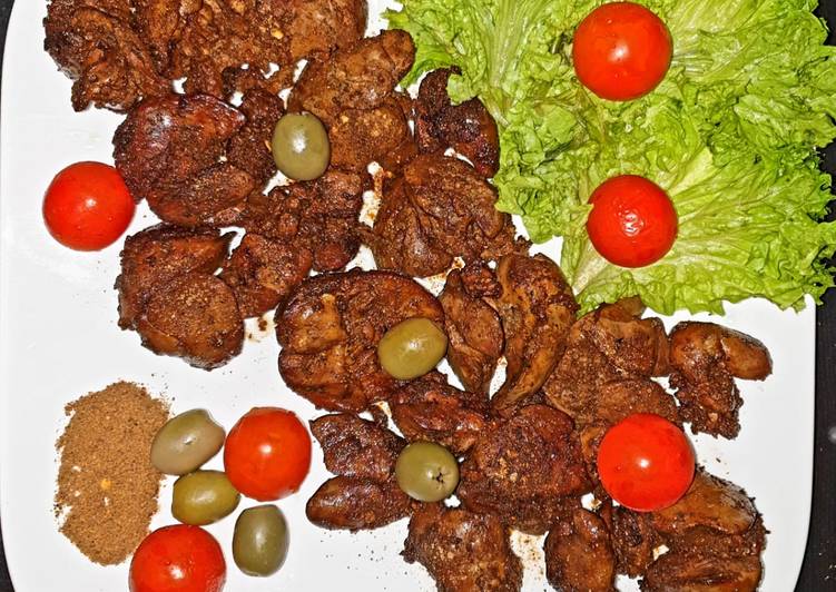 Recipe of Perfect Fried kalejee (chicken liver)