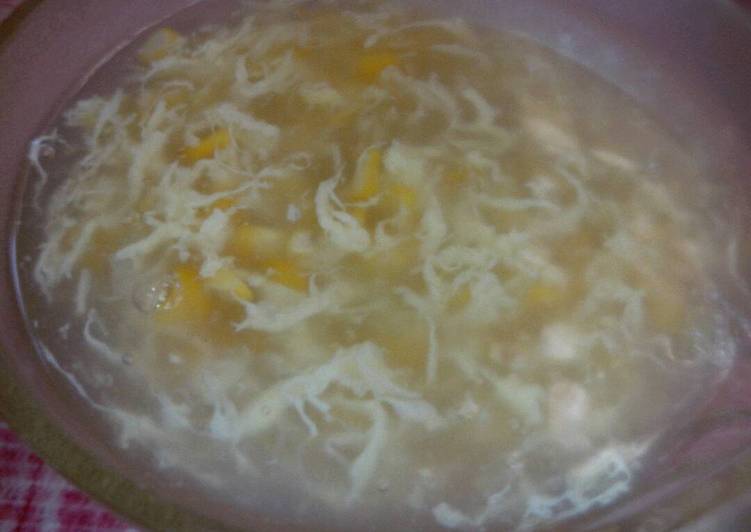 Sup kepiting / sup telur jagung