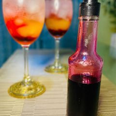 A picture of Hibiscus Syrup.