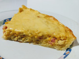 Tarta de choclo, con jamón y queso
