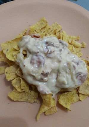 Foto resep Nachos Saus Carbonara