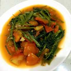 A picture of Tumis Kangkung Saos Tiram.