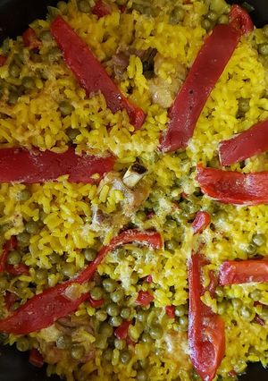 Una foto de Arroz con costillas
