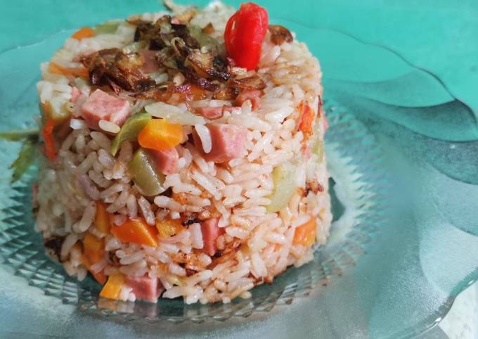 Resep Nasi telur rice cooker, Enak Banget