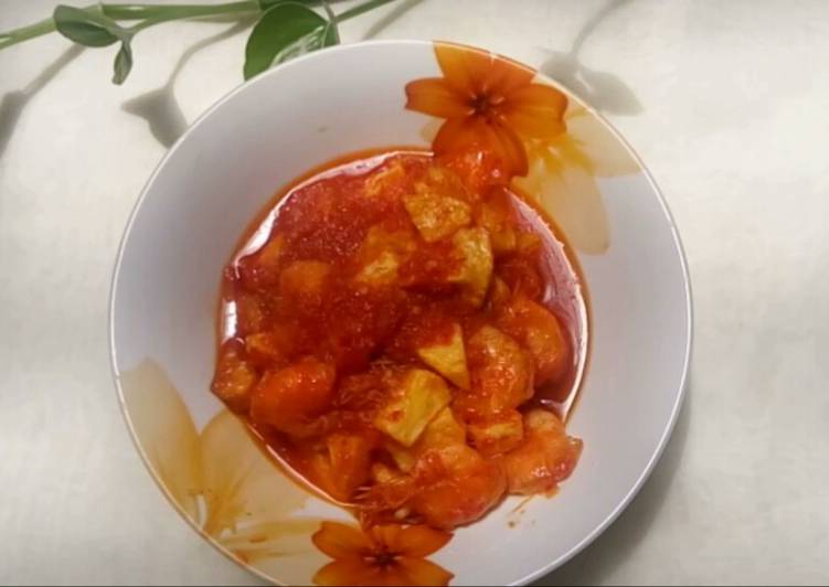 Resep 7. Balado udang kentang goreng yang Sempurna