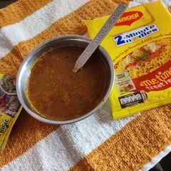A picture of Maggi Magic e Masala soup.