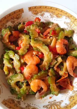 Foto resep Pare udang masak pedas