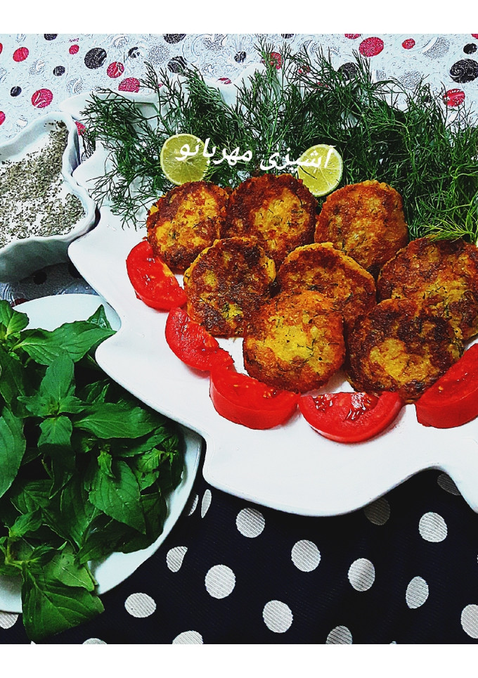 عکسی از دستور کوکو سیب زمینی و شوید خشک