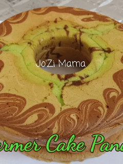 Foto resep Marmer Cake Pandan (All in One Method)