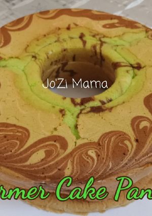 Foto resep Marmer Cake Pandan (All in One Method)