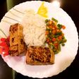 Pan grilled Salmon with tropical marinate