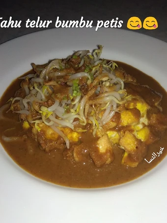 Langkah Gampang Membuat Resep 11. Tahu telur bumbu petis 😋😋 yang Lezat Sekali Anti Ribet, Mantap