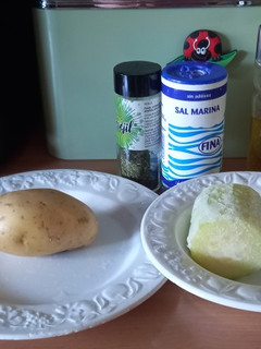 Una foto de 185. Puré de patata y calabacín