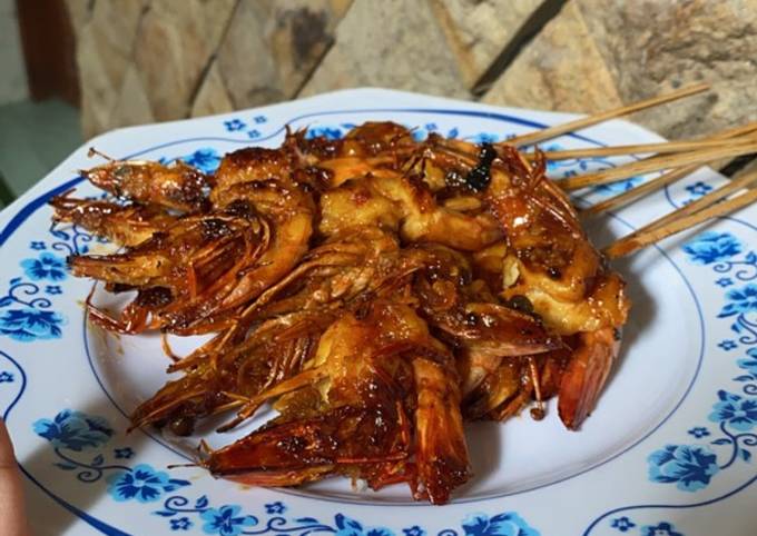 Udang bakar madu pedas manis