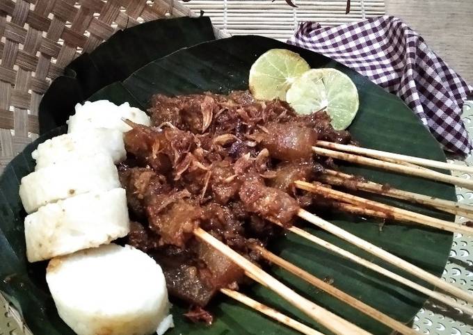 Cara Memasak Sate Kikil bumbu Kacang Rumahan