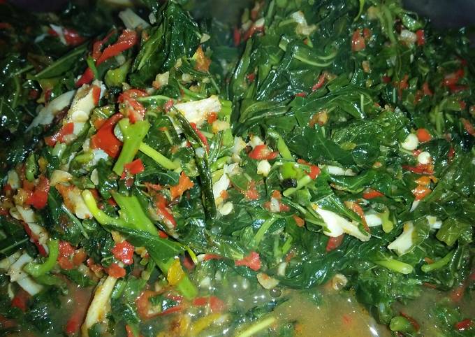 Resep Tumis Daun Singkong Oleh Bunda Harun Cookpad