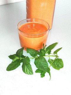 Una foto de Bebida o gazpacho de sandía