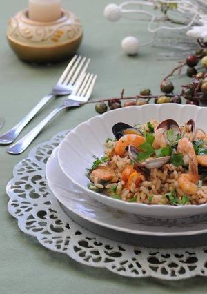 Foto di Risotto alla pescatora con poco pomodoro
