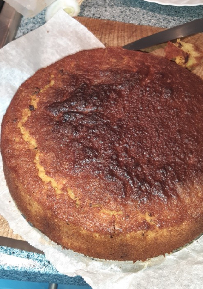 Una foto de Bizcocho de naranja con chispas de chocolate