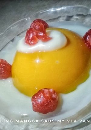 Foto resep Puding Mangga Saus My Vla Vanila