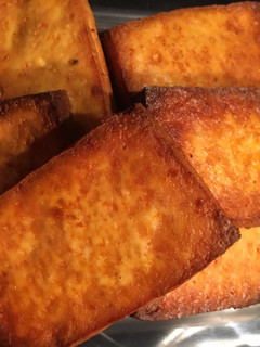 A picture of Baked Asian tofu steaks.