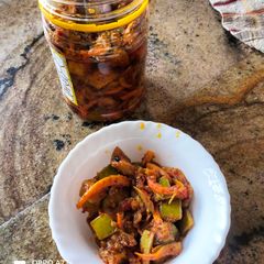 A picture of Mango pickle (Relish).
