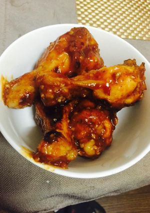 A picture of Sweet chilli Marinade on chicken.
