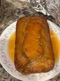 Apple cinnamon quick bread with apple cider glaze