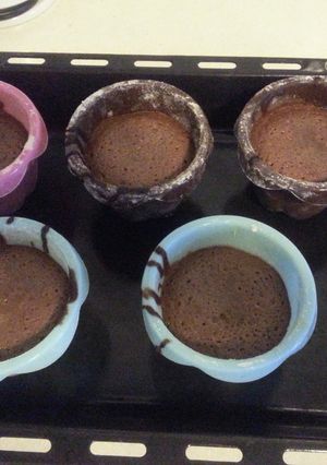 巧克力爆漿蛋糕 的食譜成品照片